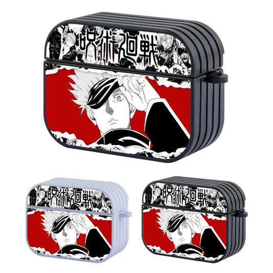 Jujutsu Kaisen Gojo Stare on You Hard Plastic Case Cover For Apple Airpods Pro