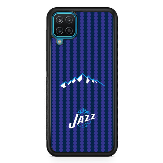 Utah Jazz Mount Logo Silhouette Samsung Galaxy A12 Case