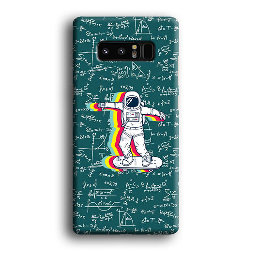 Astronaut Skate in Space Keep it Running Samsung Galaxy Note 8 3D Case