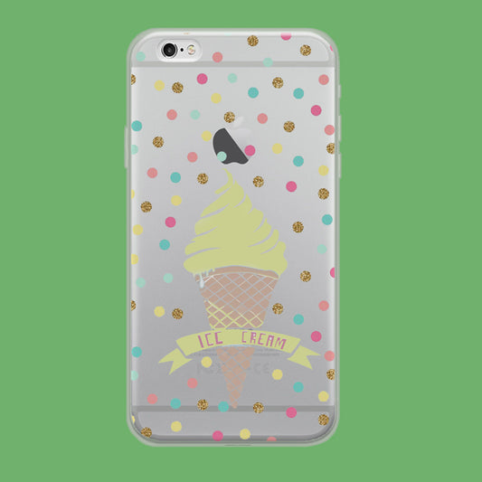 Ice Cream With Glitter Toping iPhone 6 Plus | iPhone 6s Plus Clear Case