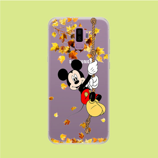 Mickey Mouse Autumn Playground Samsung Galaxy S9 Plus Clear Case