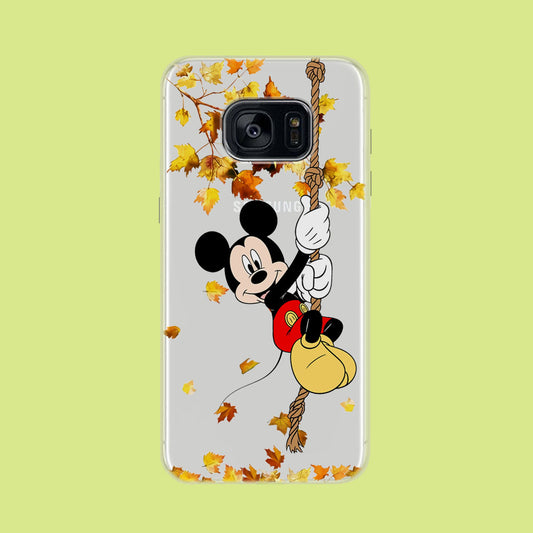Mickey Mouse Autumn Playground Samsung Galaxy S7 Clear Case
