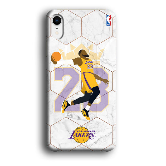 NBA LA Lakers Jump James iPhone XR 3D Case
