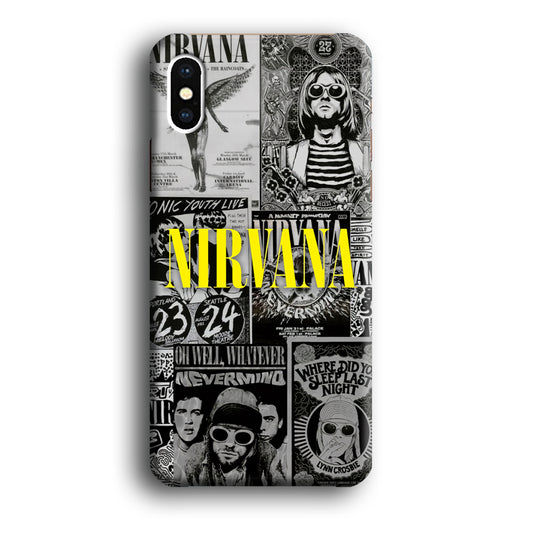 Nirvana Album Collage iPhone X 3D Case