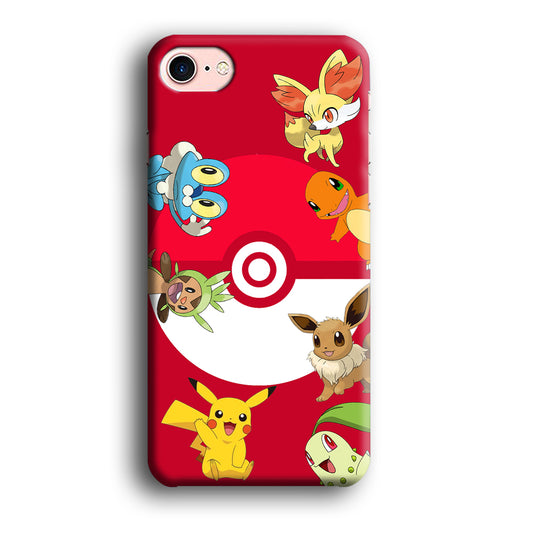 Pokemon Members Collage iPhone 8 3D Case