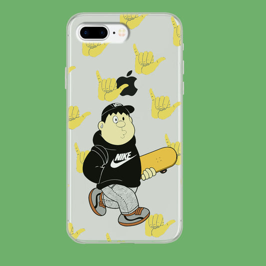 Skate in Takeshi Giant Style iPhone 8 Plus Clear Case
