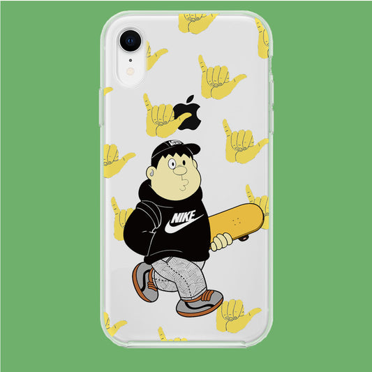 Skate in Takeshi Giant Style iPhone XR Clear Case