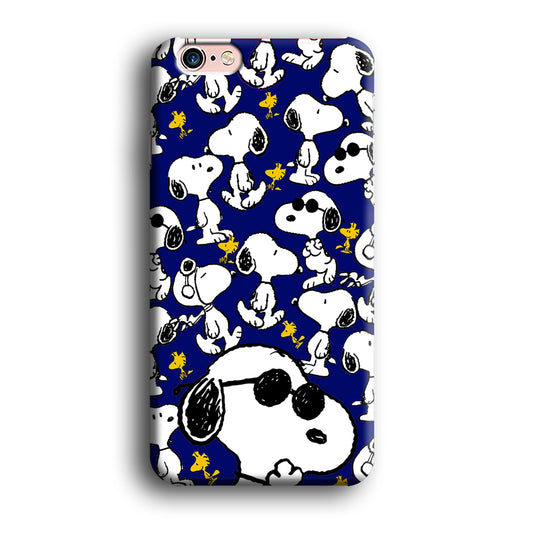 Snoopy Collage in Blue iPhone 6 | 6s 3D Case