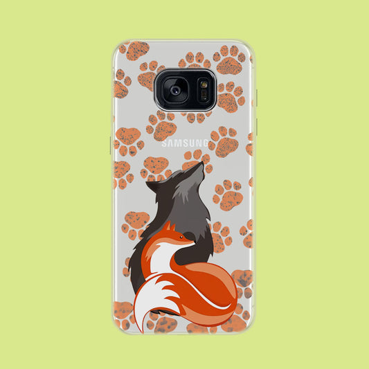 Wolf Couple Samsung Galaxy S7 Clear Case