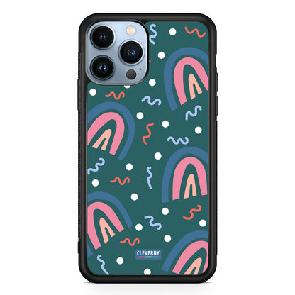 Rainbow Art Form Ocean Wave Magsafe iPhone Case