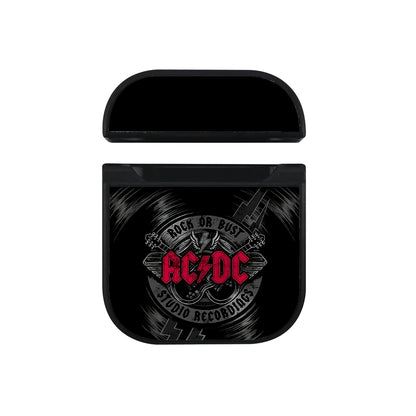ACDC Record The Song Hard Plastic Case Cover For Apple Airpods