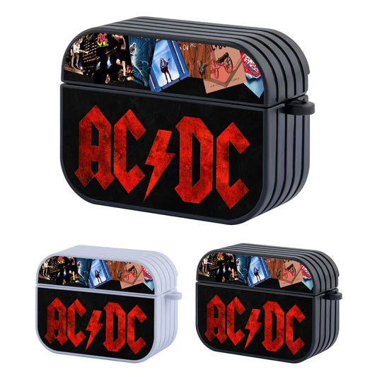 ACDC Red Lightning Hard Plastic Case Cover For Apple Airpods Pro