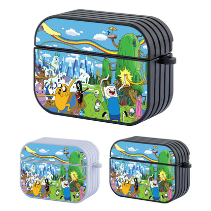 Adventure Time Dancing on Village Hard Plastic Case Cover For Apple Airpods Pro