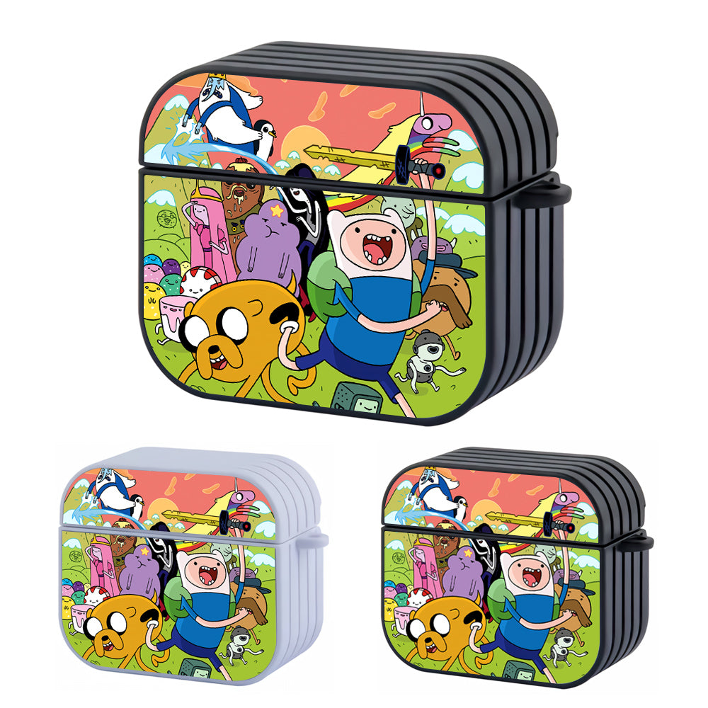 Adventure Time Vibes on The Battle Hard Plastic Case Cover For Apple Airpods 3