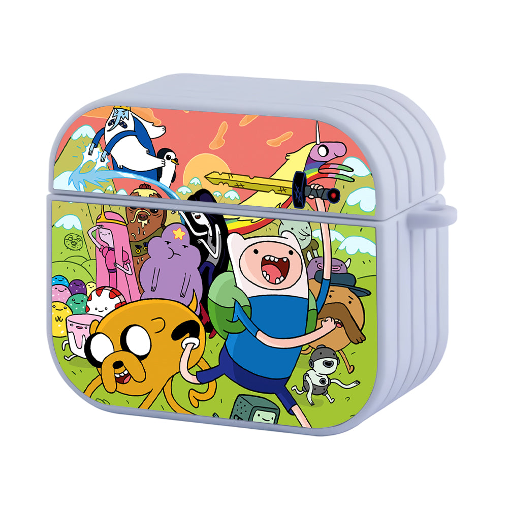 Adventure Time Vibes on The Battle Hard Plastic Case Cover For Apple Airpods 3