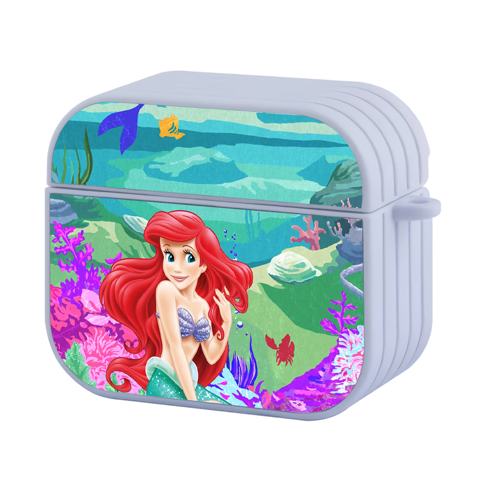 Ariel Mermaid Smile from The Princess Hard Plastic Case Cover For Apple Airpods 3