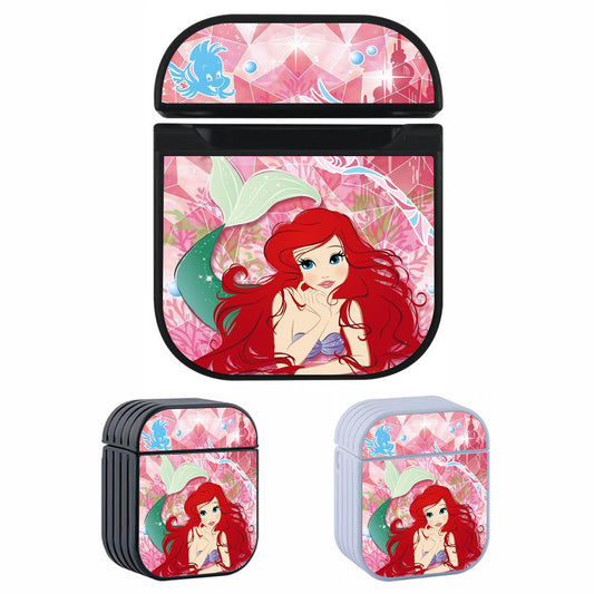 Ariel Mermaid The Red Beauty Hair Hard Plastic Case Cover For Apple Airpods