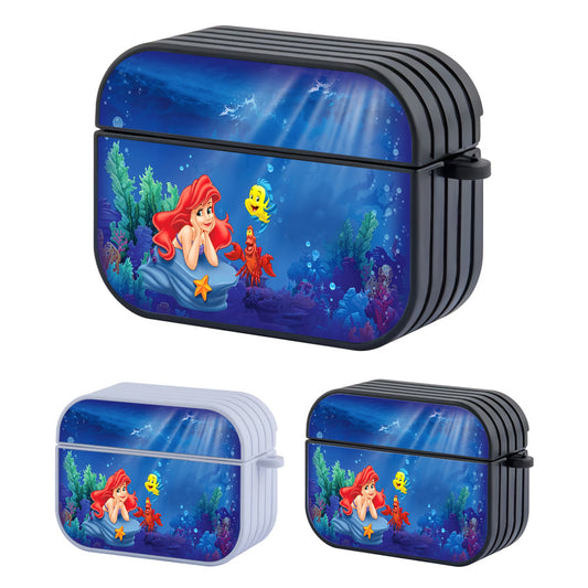 Ariel The Princess Mermaid Story from The Deep Sea Hard Plastic Case Cover For Apple Airpods Pro