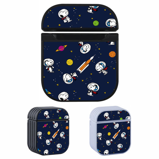 Astronaut Snoopy Pattern Hard Plastic Case Cover For Apple Airpods