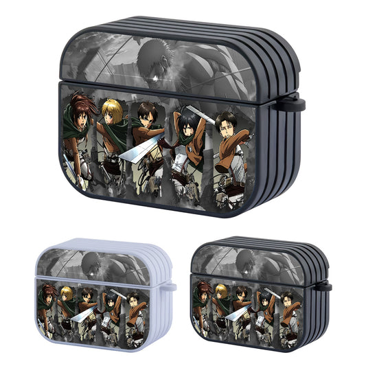 Attack on Titan Squad in Action Hard Plastic Case Cover For Apple Airpods Pro