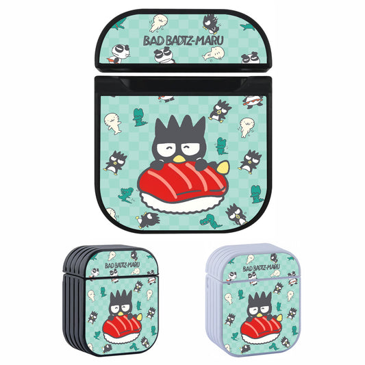 Bad Badtz-Maru Feel Cozy with Sushi Hard Plastic Case Cover For Apple Airpods