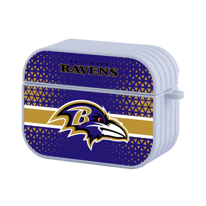 Baltimore Ravens NFL Bright of Golden Triangle Hard Plastic Case Cover For Apple Airpods Pro