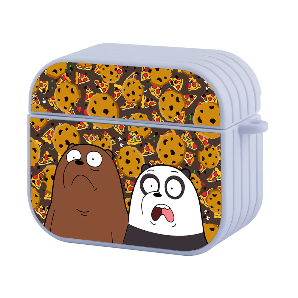 Bare Bears Combination of Two Types of Food Hard Plastic Case Cover For Apple Airpods 3