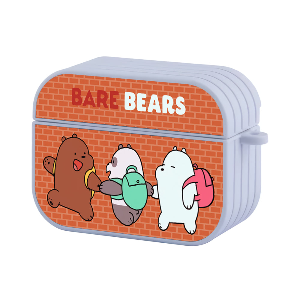 Bare Bears Joy Time After School Hard Plastic Case Cover For Apple Airpods Pro