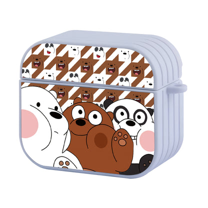 Bare Bears Thought it Would Pass Hard Plastic Case Cover For Apple Airpods 3