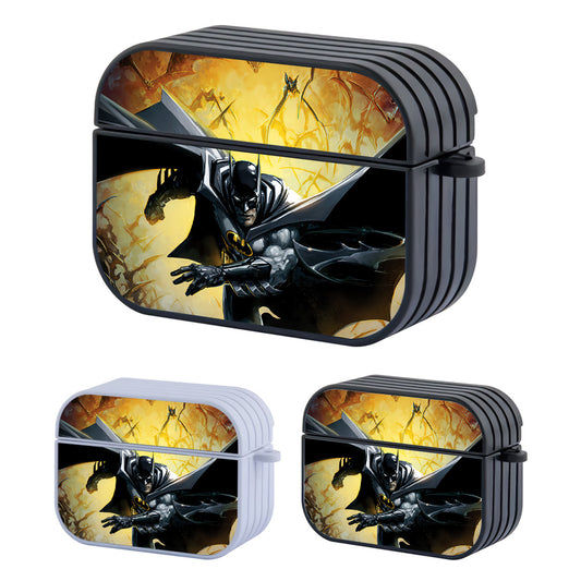 Batman Ran in Front of The Explosion Hard Plastic Case Cover For Apple Airpods Pro