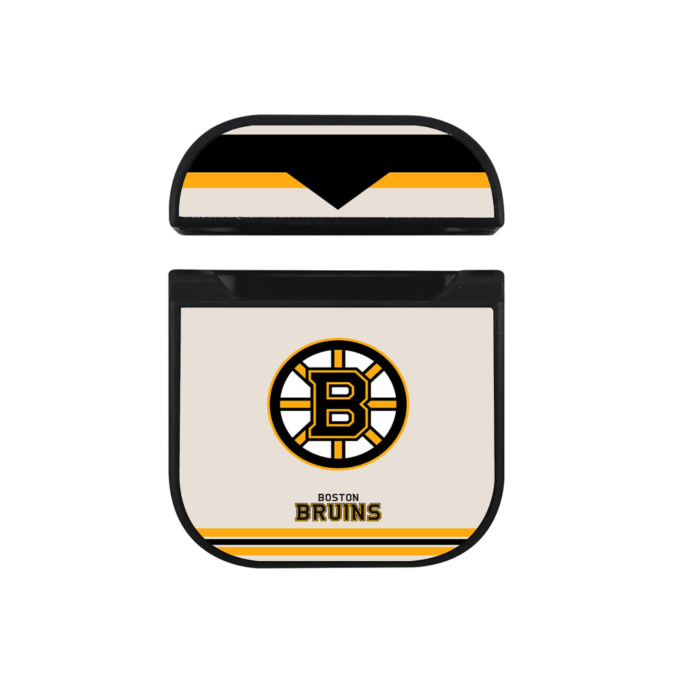 Boston Bruins NHL Command for Victory Hard Plastic Case Cover For Apple Airpods