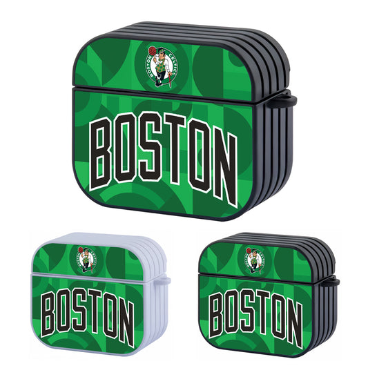 Boston Celtics NBA The Abstract Touch Hard Plastic Case Cover For Apple Airpods 3