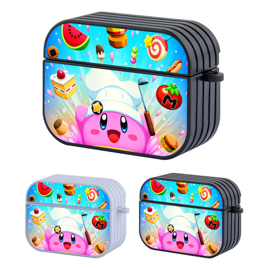 Chef Kirby Cute Kawaii Hard Plastic Case Cover For Apple Airpods Pro