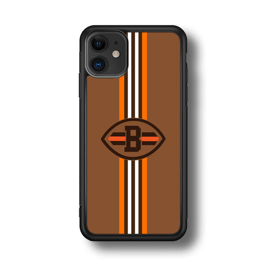 Cleveland Browns Strike Color Pennant iPhone 11 Case