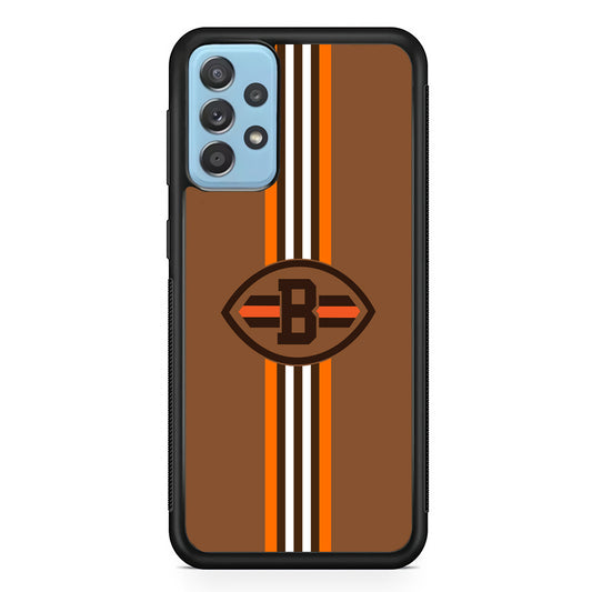 Cleveland Browns Strike Color Pennant Samsung Galaxy A72 Case