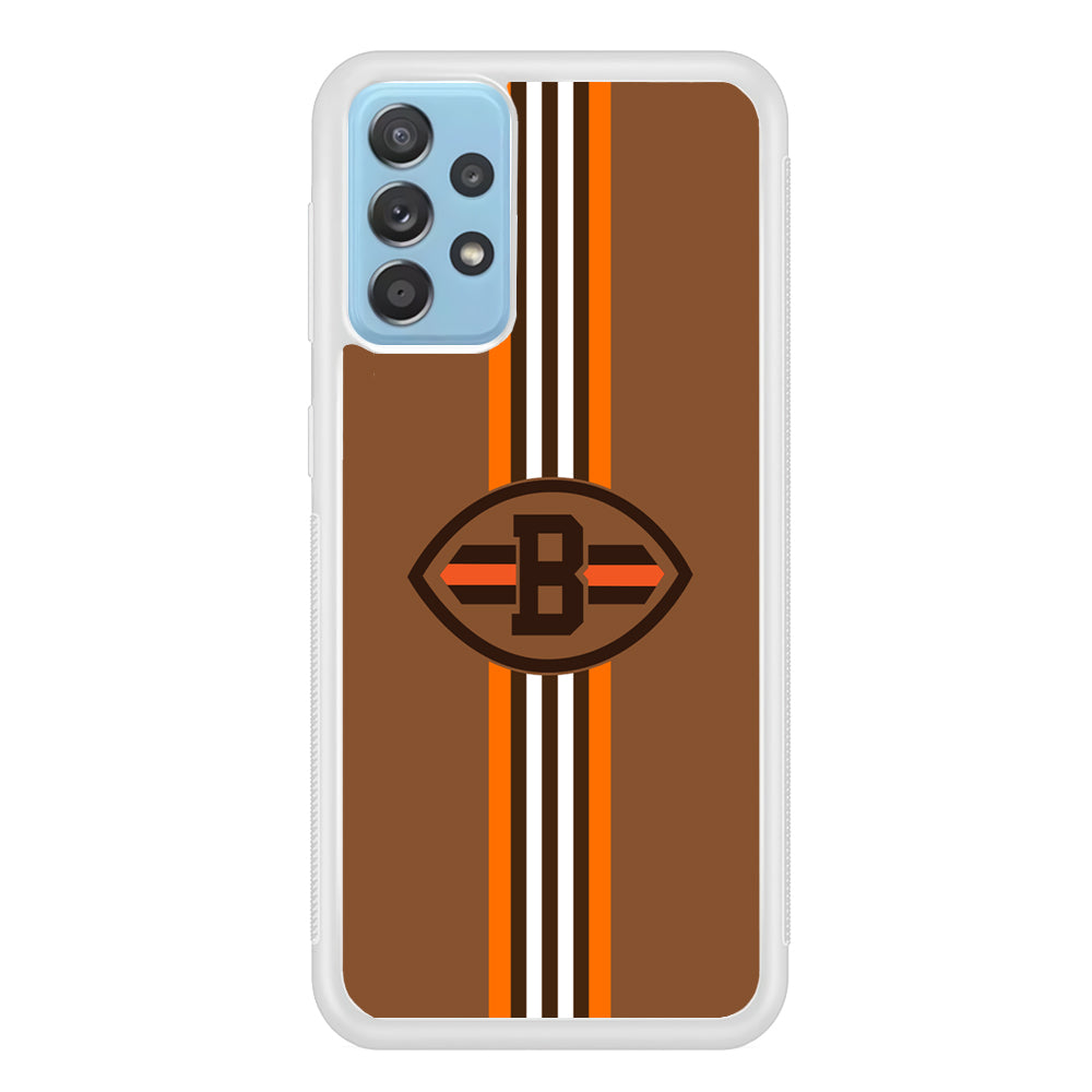 Cleveland Browns Strike Color Pennant Samsung Galaxy A52 Case