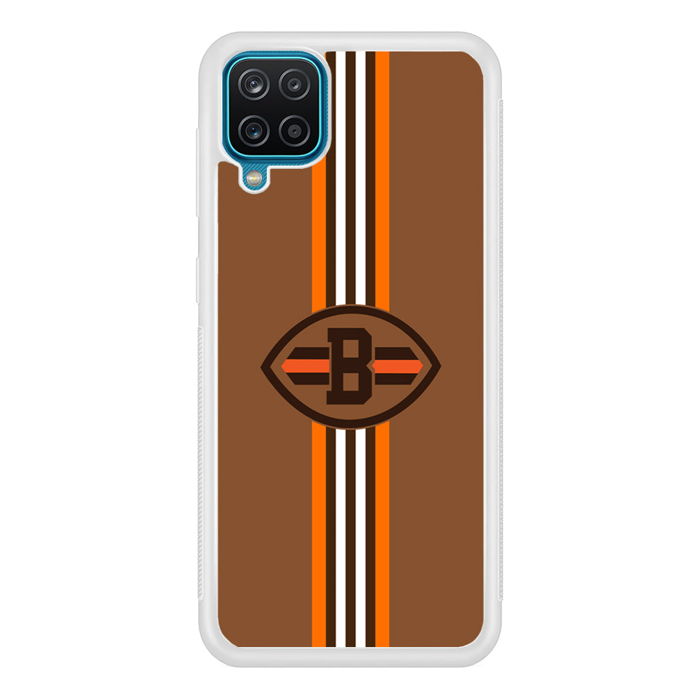 Cleveland Browns Strike Color Pennant Samsung Galaxy A12 Case
