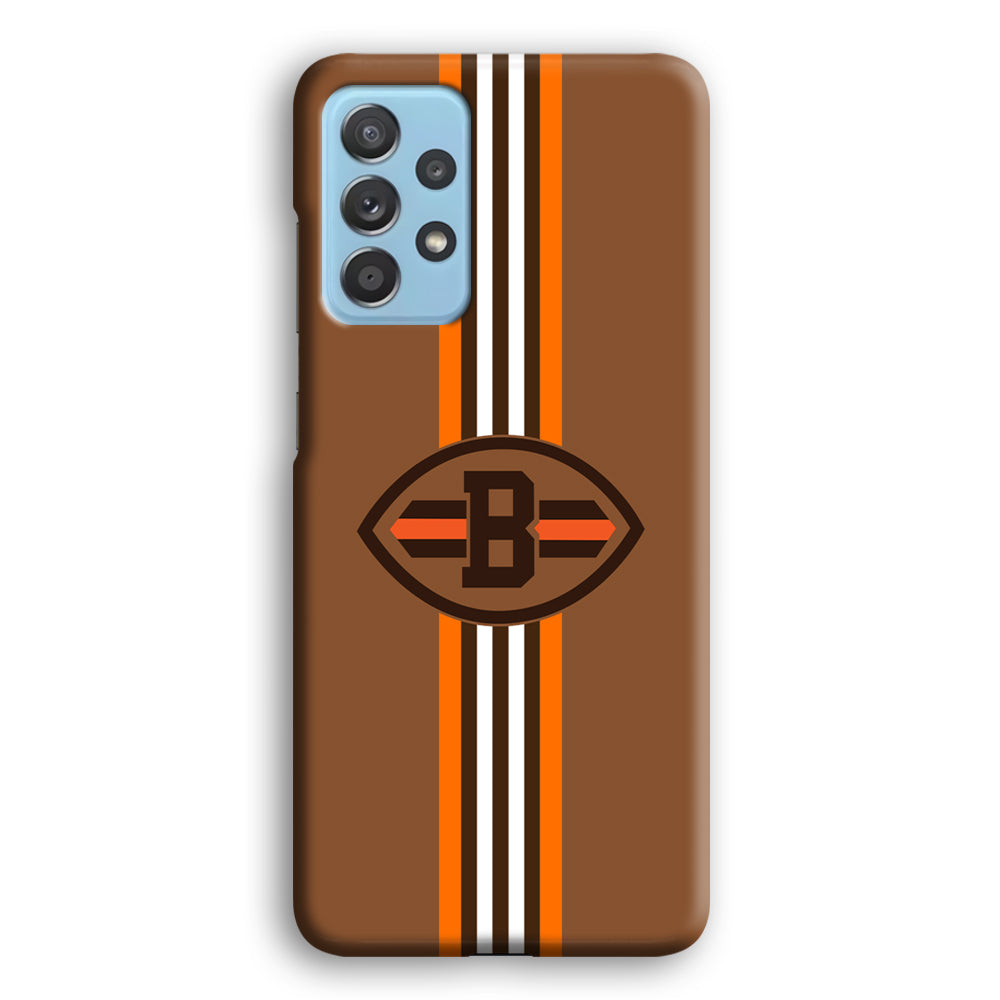 Cleveland Browns Strike Color Pennant Samsung Galaxy A52 Case