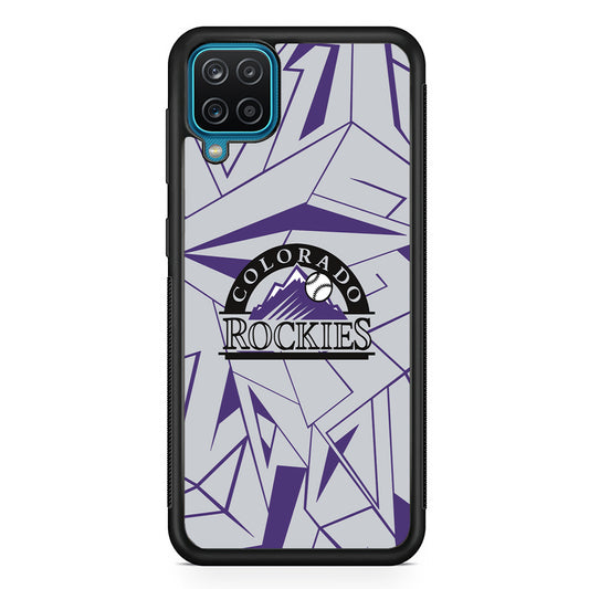 Colorado Rockies Line on Purple Samsung Galaxy A12 Case