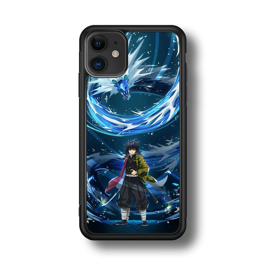 Demon Slayer Giyuu Dragon of Water iPhone 11 Case