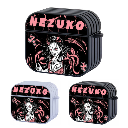 Demon Slayer Nezuko Devil Mode Hard Plastic Case Cover For Apple Airpods 3