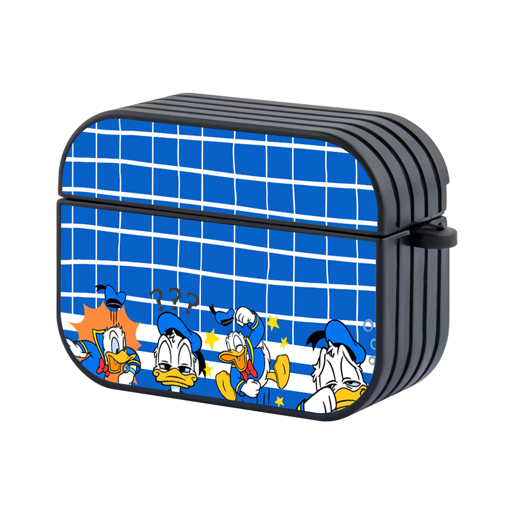 Donald Duck The Expression of Madness Hard Plastic Case Cover For Apple Airpods Pro