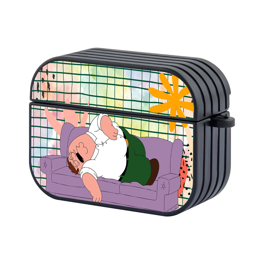 Family Guy Sleep after Work Hard Plastic Case Cover For Apple Airpods Pro