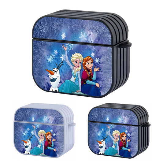 Frozen Together in Snowy Weather Hard Plastic Case Cover For Apple Airpods 3
