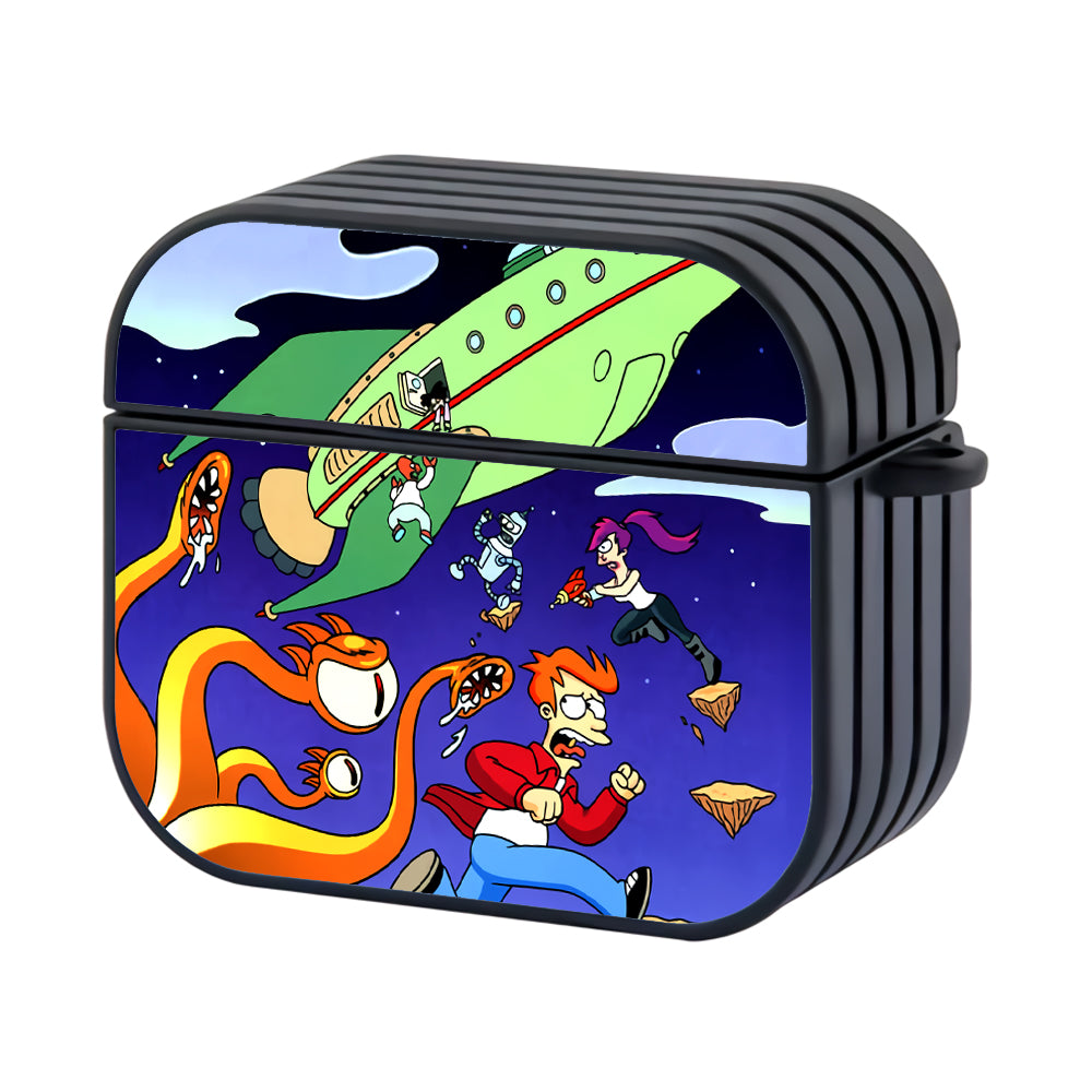 Futurama They Are Fighting and Iam Run Hard Plastic Case Cover For Apple Airpods 3