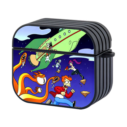 Futurama They Are Fighting and Iam Run Hard Plastic Case Cover For Apple Airpods 3