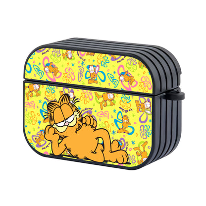 Garfield Relax Enjoying the Day Hard Plastic Case Cover For Apple Airpods Pro