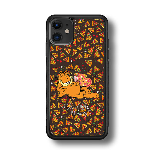 Garfield Think Happy Everytime iPhone 11 Case