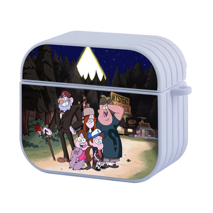 Gravity Falls Night Photo Together Hard Plastic Case Cover For Apple Airpods 3