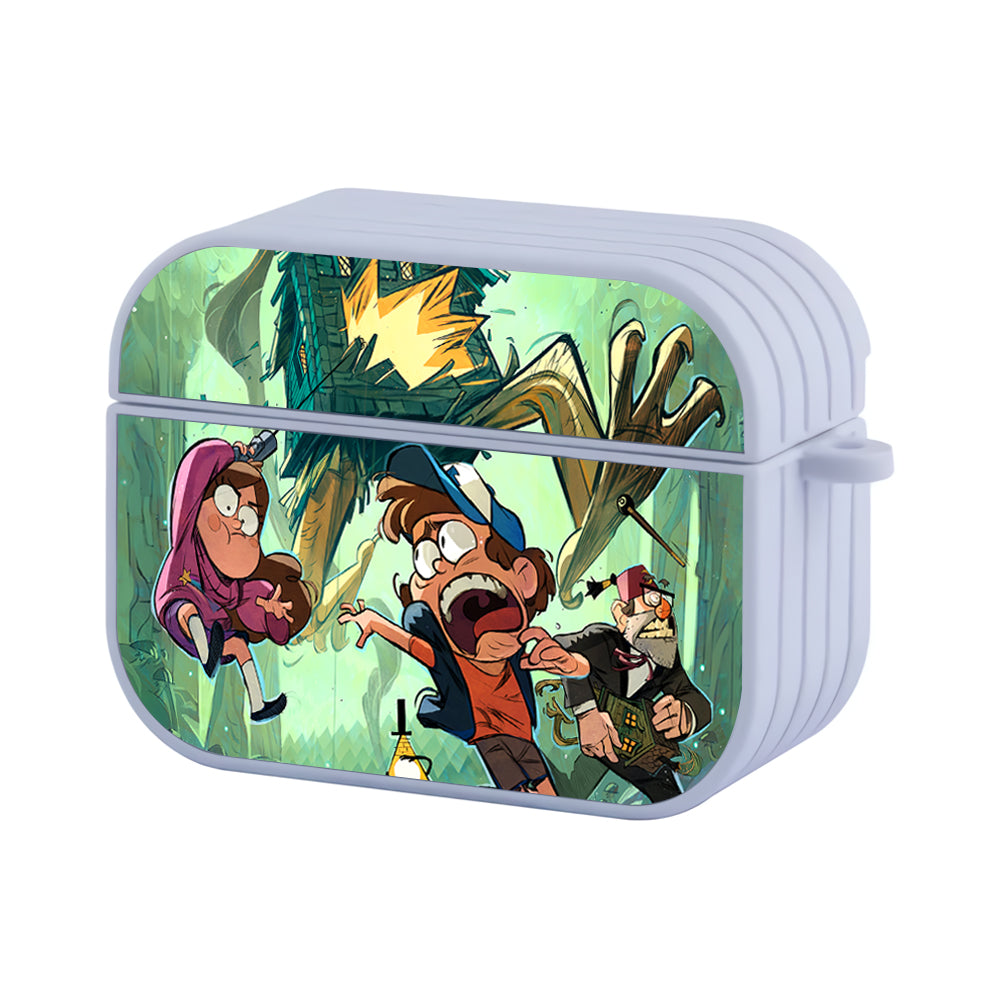 Gravity Falls Run from The Monster House Hard Plastic Case Cover For Apple Airpods Pro